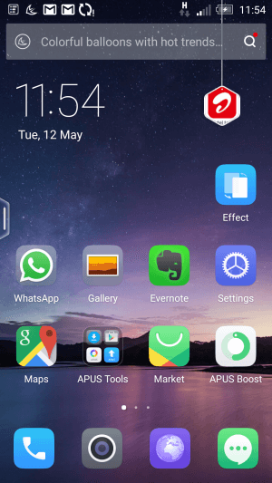 Screenshot of APUS Launcher